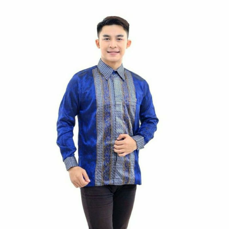 Kemeja songket 2D tenun baron kemeja tenun jepara KT021