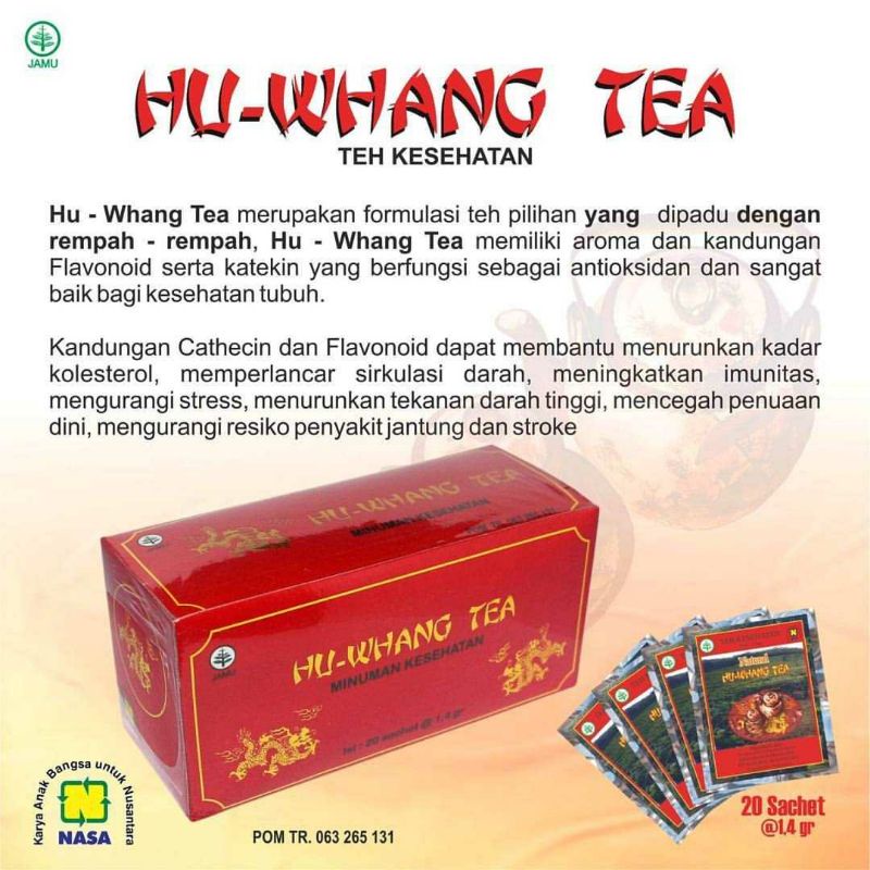 

COD - HU WHANG TEA PELANGSING HERBAL NASA - TEH DIET HERBAL - ORIGINAL 100% NASA