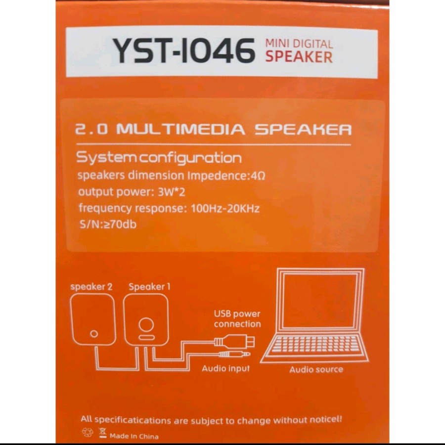 speaker/Speaker K-one YST-1046/speaker k-one/speaker pc