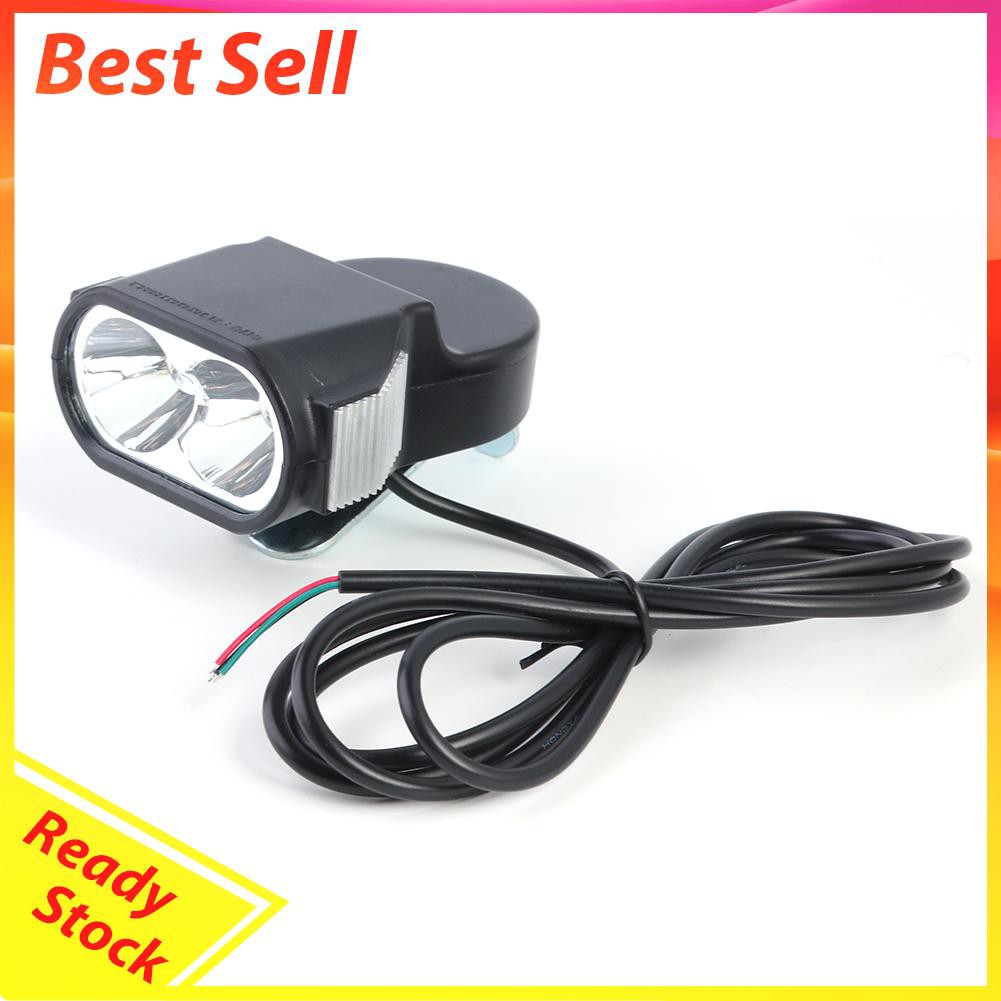 Lampu Depan Led 36v 48v 60v Dengan Klakson Untuk Sepeda / Skuter Elektrik