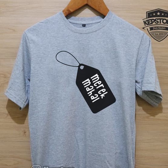 Kaos Tshirt Baju Combed 30S Distro MERK MEREK MAHAL BRAND polos custom indonesia pria wanita obral