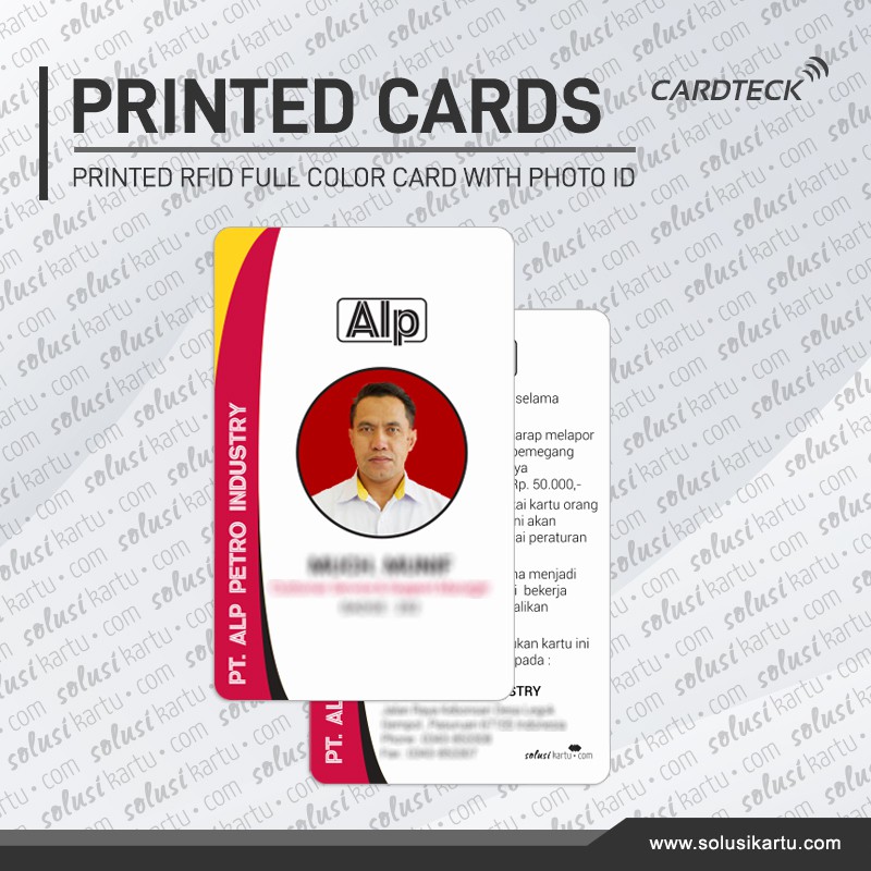 

Cetak Kartu RFID ID Card Custom Photo ID Proximity Mifare Full Color