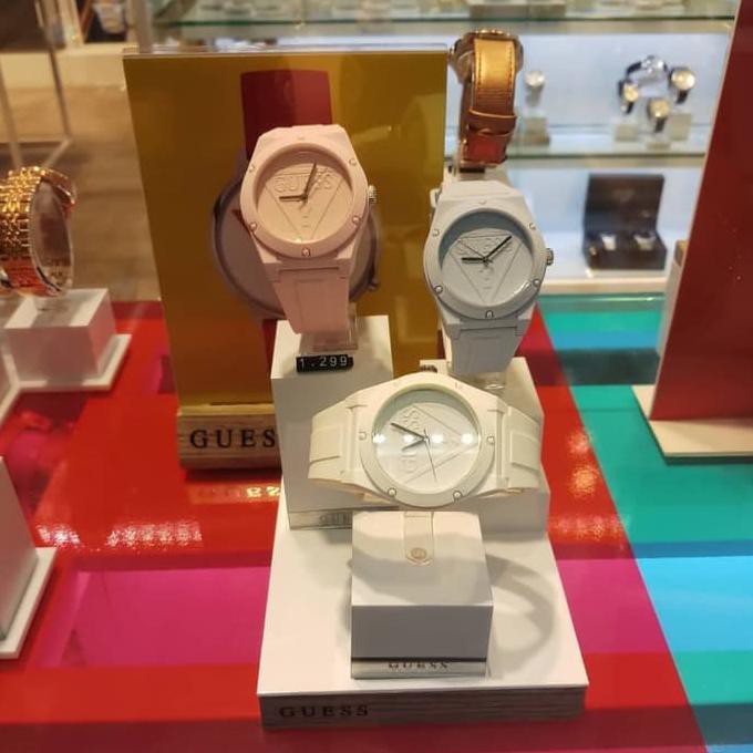 TERBARU JAM TANGAN GUESS RETRO - MERAH MUDA TERLARIS