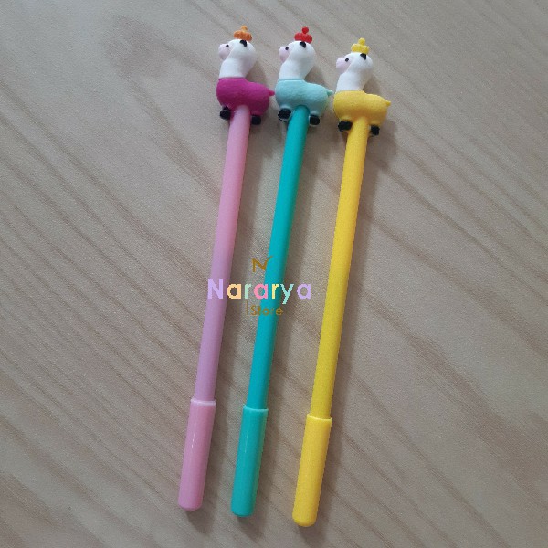 

2x Gel Pen Keledai / Gel Pen Karakter / Gel Pen Lucu / Pulpen Lucu / Alat Tulis Sekolah
