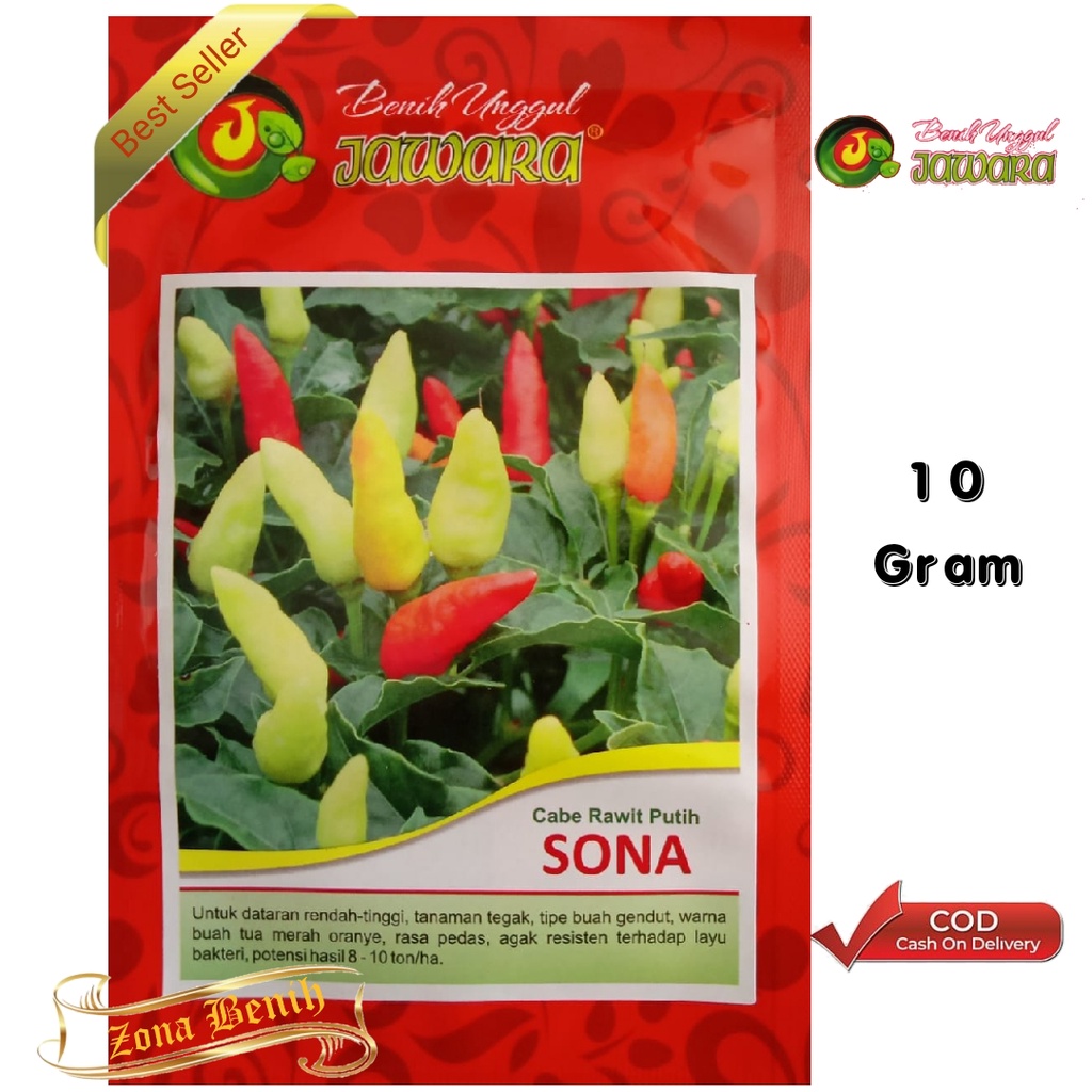 Isi 10 Gram Bibit Cabe Rawit Unggul SONA | Benih Cabe | Bibit Cabai Rawit | Bibit Unggul