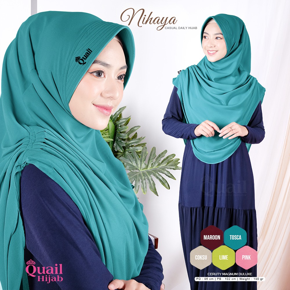 [ ORIGINAL TERMURAH ] Jilbab Nihaya by Quail hijab