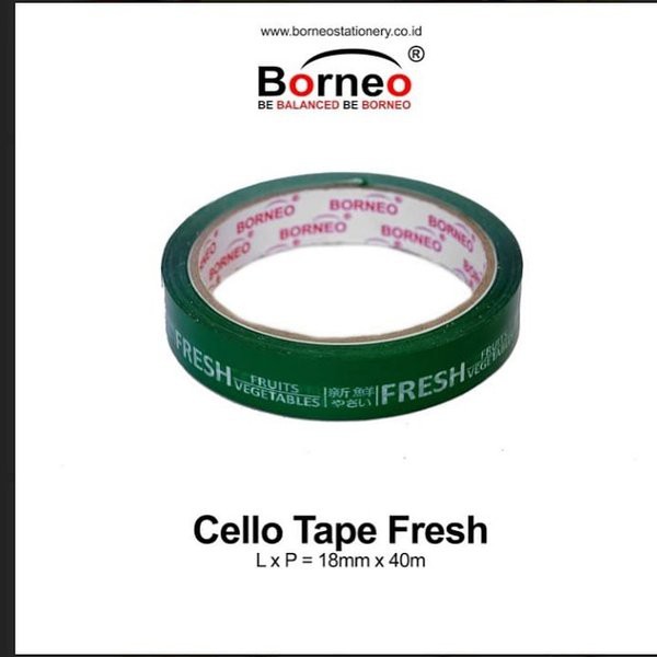 

Isolasi Tape Fresh Borneo 18 mm x 40 m #stationary