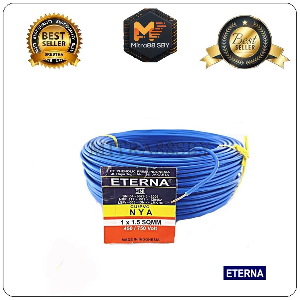 Mitra88sby kabel NYA 1x1,5x50m eterna dan extrana