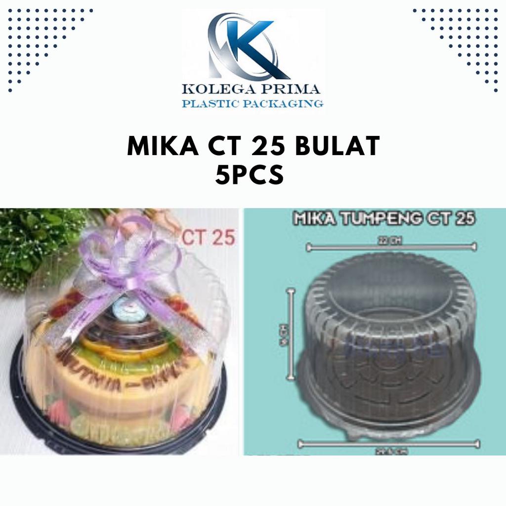 MIKA KUE TART 25CM/ CT 25 BULAT/ MIKA TART MURAH ISI 10PCS
