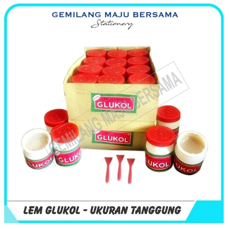 

Lem Glukol tanggung (Harga Per lusin= 12 bh)