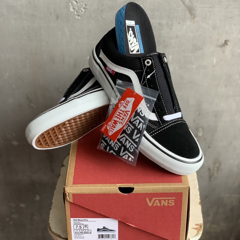 VANS OLD SKOOL PRO BLACK WHITE ORIGINAL