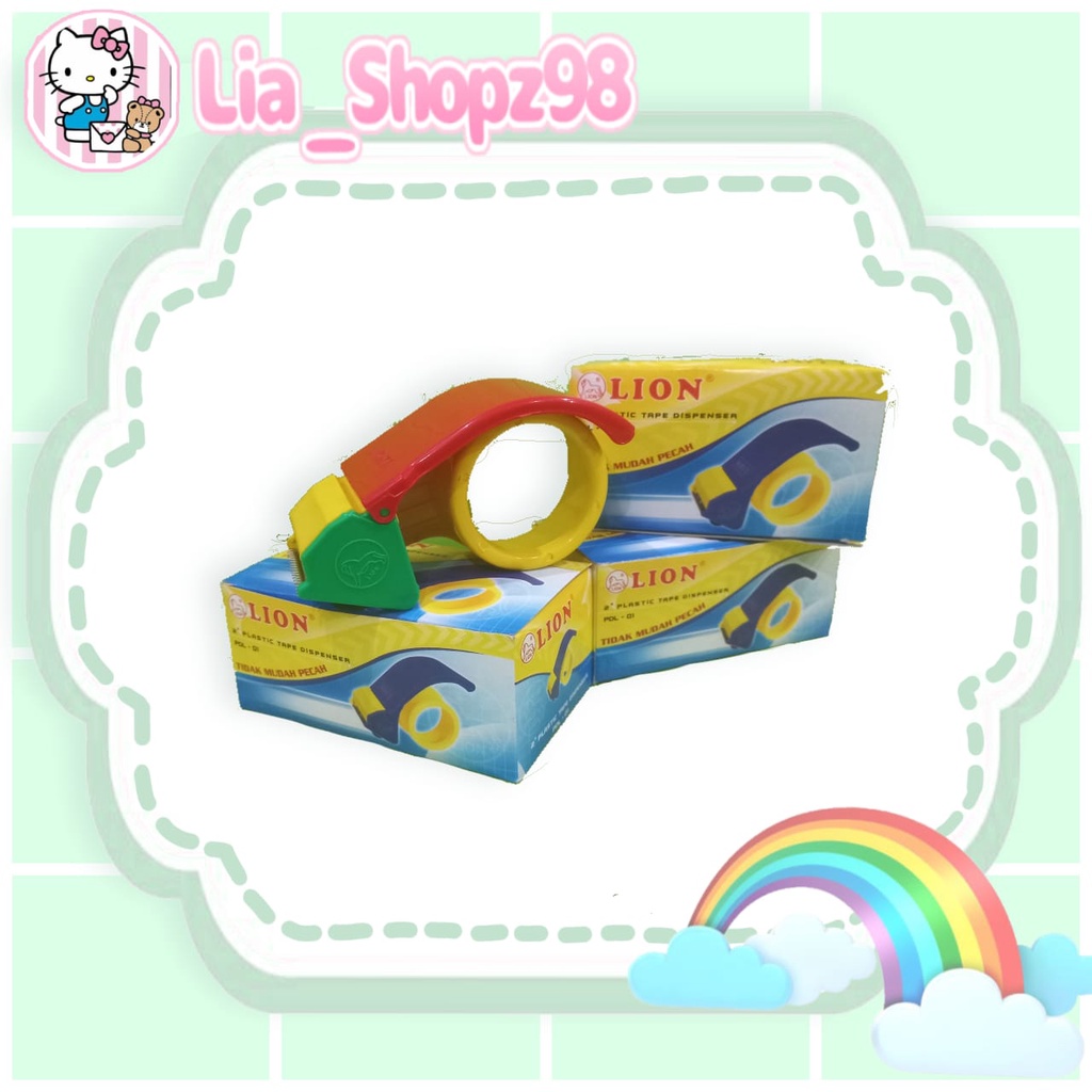

CUTTER TAPE DISPENSER / ALAT PEMOTONG LAKBAN / ISOLASI BESAR