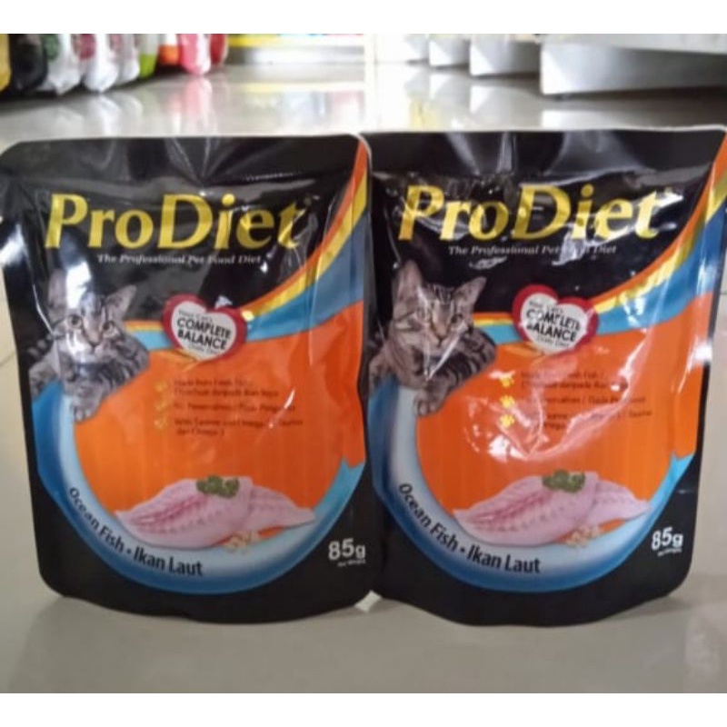 Makanan basah kucing - Prodiet sachet adult 85g ocean fish