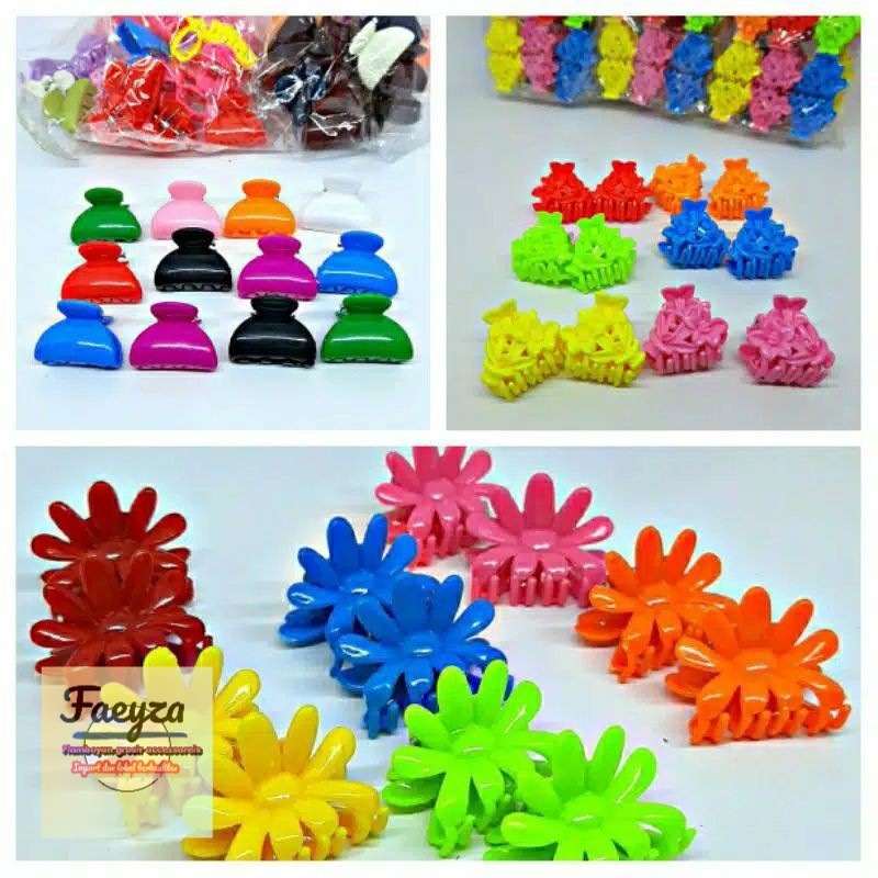 jepit rambut poni 12 pcs mini