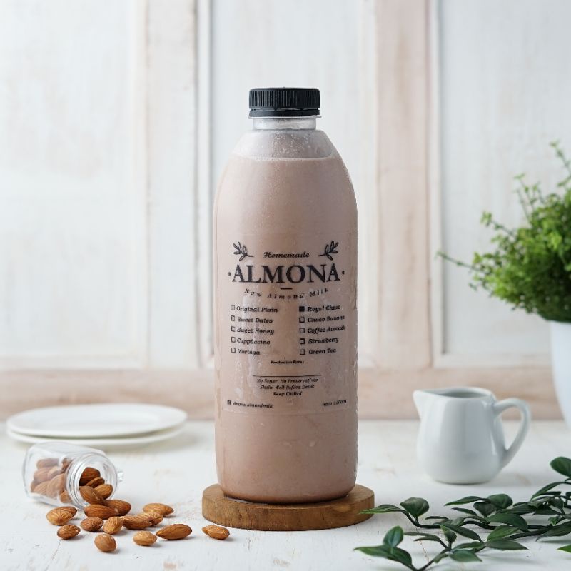 

Almond Milk Royal Choco 1 Liter/Susu Almond Tanpa Gula dan Susu Sapi/ASI Booster