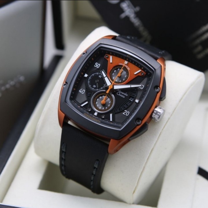 JAMKEREN Alexandre Christie Jam Tangan Pria Alexander Christie AC6610 AC 6610 MC Tali Kulit Original