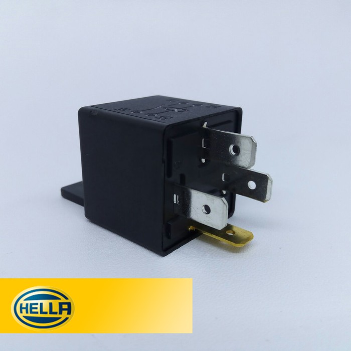 RELAY RELLAY HELLA KAKI 4 - 4 PIN 12V 30 AMPERE HELLA RELAY KLAKSON HELLA