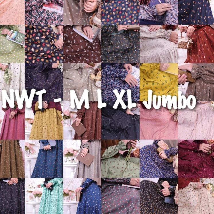 Paling Diminati.. Ditsy September M L XL XXL Jumbo Addia Rouge Freccia Pink Grey Brown Niran Latte M