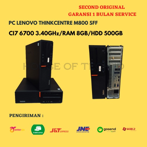 PC LENOVO THINKCENTRE M800 SFF - SECOND BERGARANSI - CI7 GEN 6