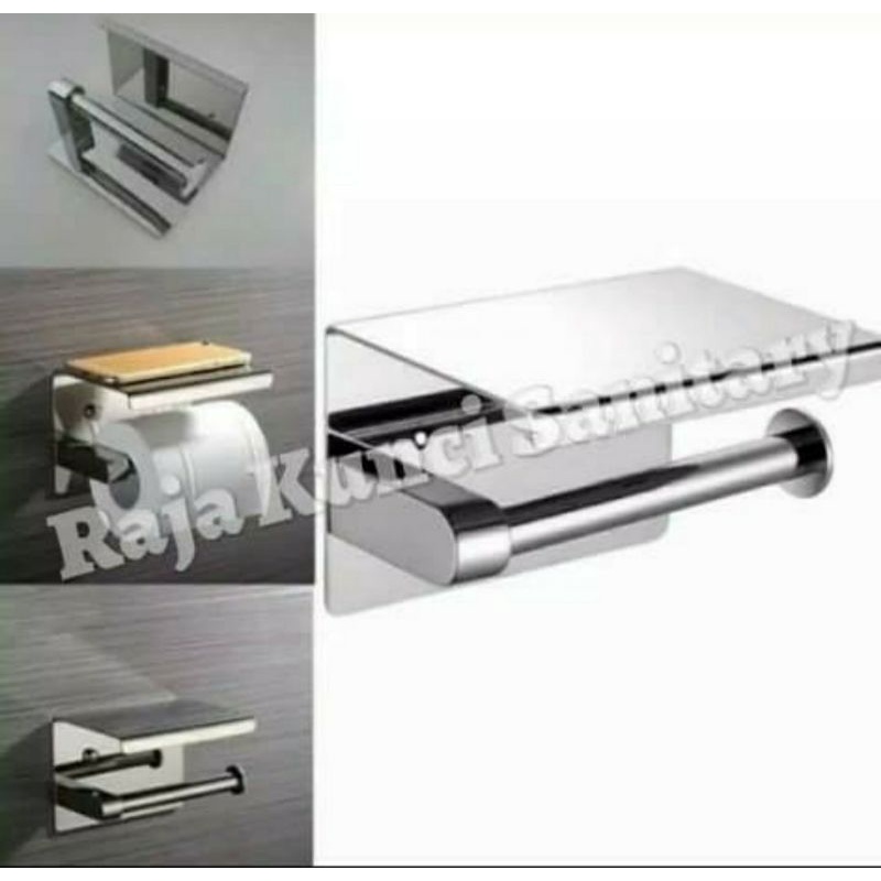 Tempat Tissue Rol/Tempat Tissue Gulung/Tempat Tissue Toilet/Tempat Tissue Kotak Stainless