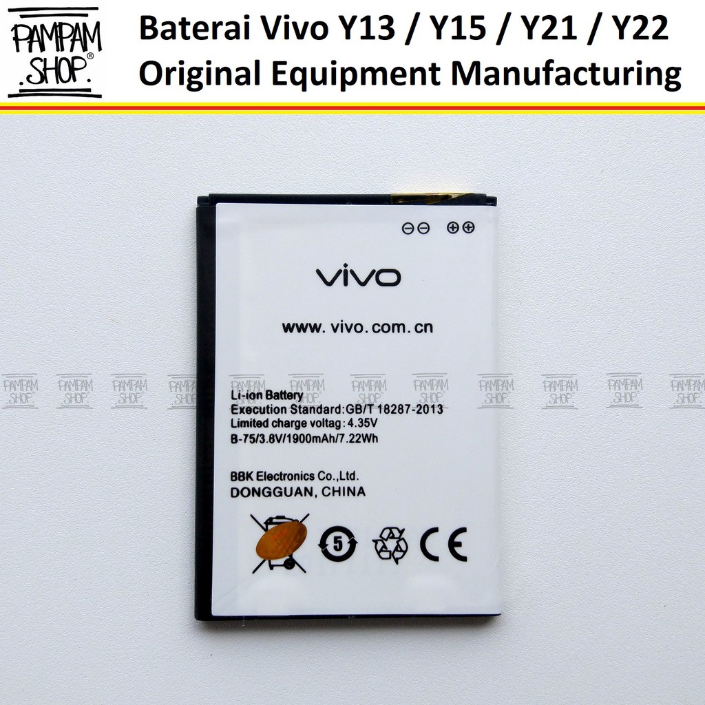 Baterai Handphone Vivo Y13 Y15 Y21 Y22 Original OEM Batre