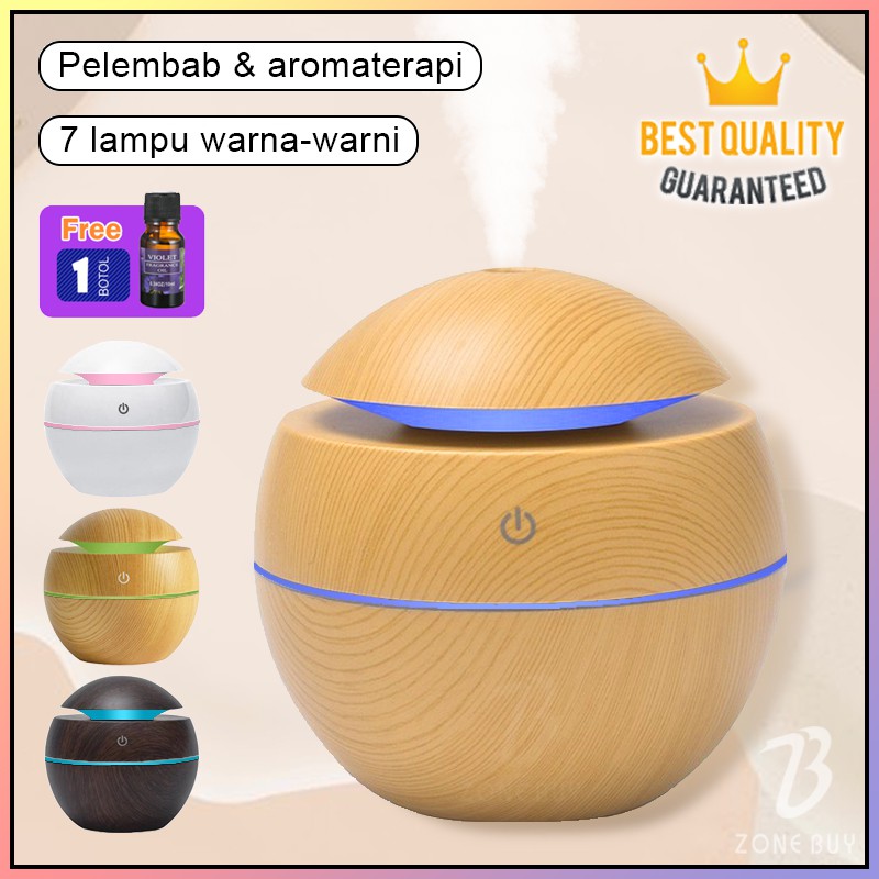 100% ORI Humidifier Diffuser Aroma Diffuser 130ML Oil Diffuser Aroma Terapi Pengharum Ruangan