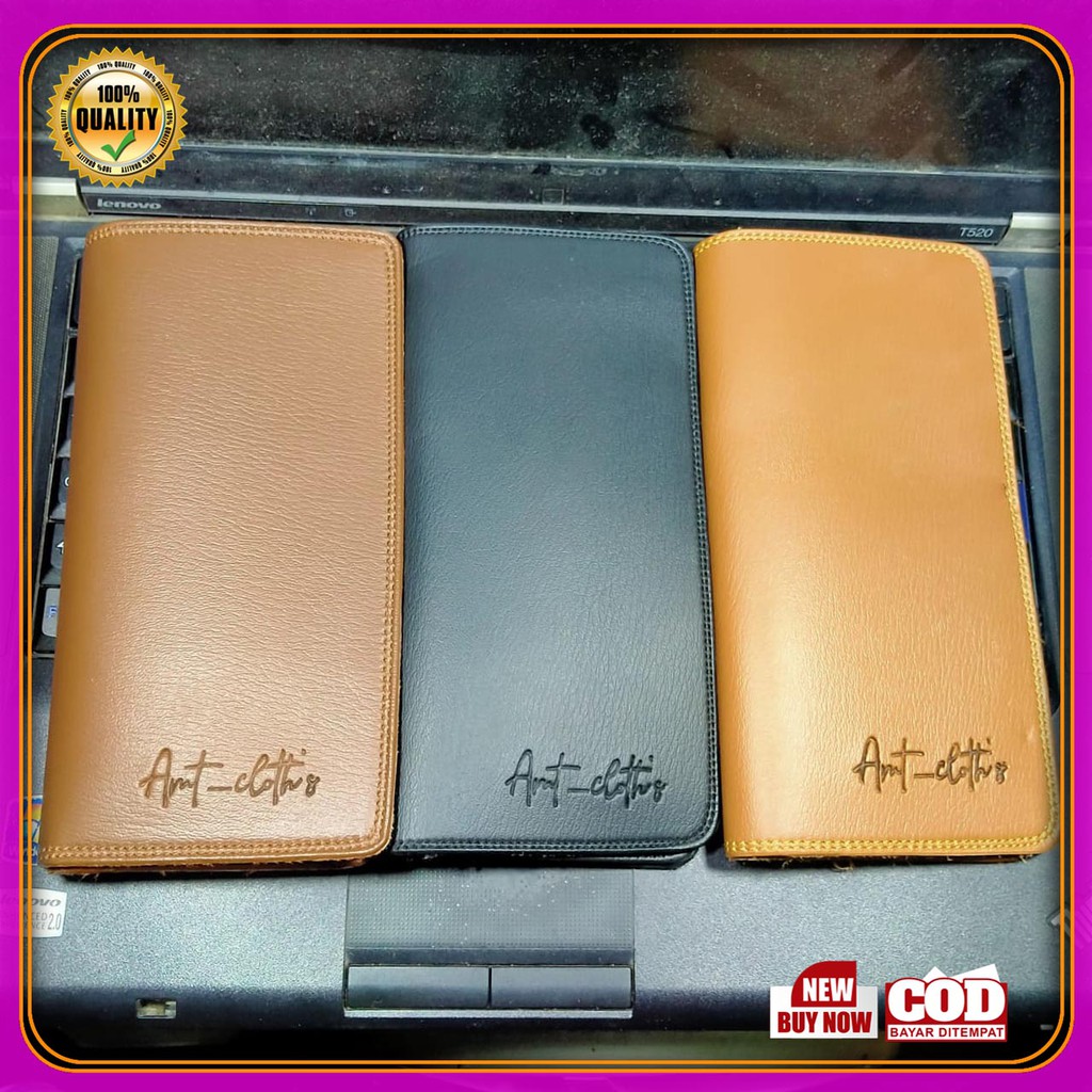 (Cod) dompet grosir pria panjang bahan PVC Premium bayar di tempat