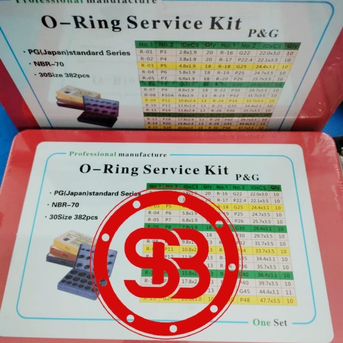 ORING O-RING O RING Kit Set Box Ukuran MM ( Milimeter ) NBR ORIGINAL