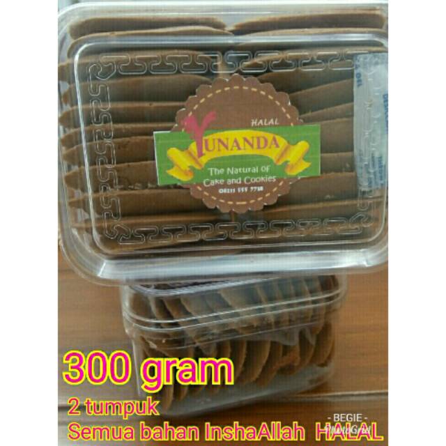 

Lidah Kucing Butter Coklat (Premium) 300 gram