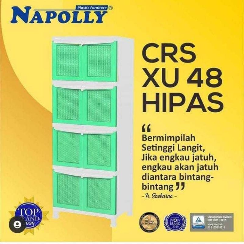 LEMARI BAJU PLASTIK ROTAN NAPOLLY
