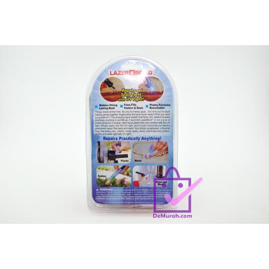 

Lazer Bond 3 Second Rapid Repair / Lem Perekat Sinar Uv