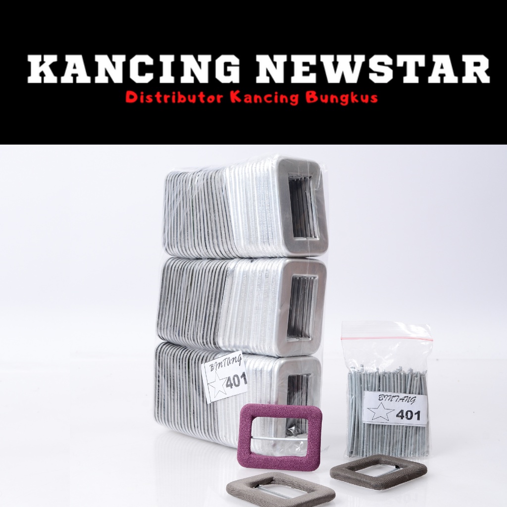 Gesper Bungkus 401 (KOTAK)  BINTANG isi 100 pcs
