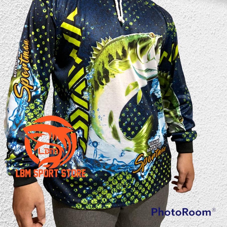 Jersey mancing/Baju mancing lengan panjang motif nila