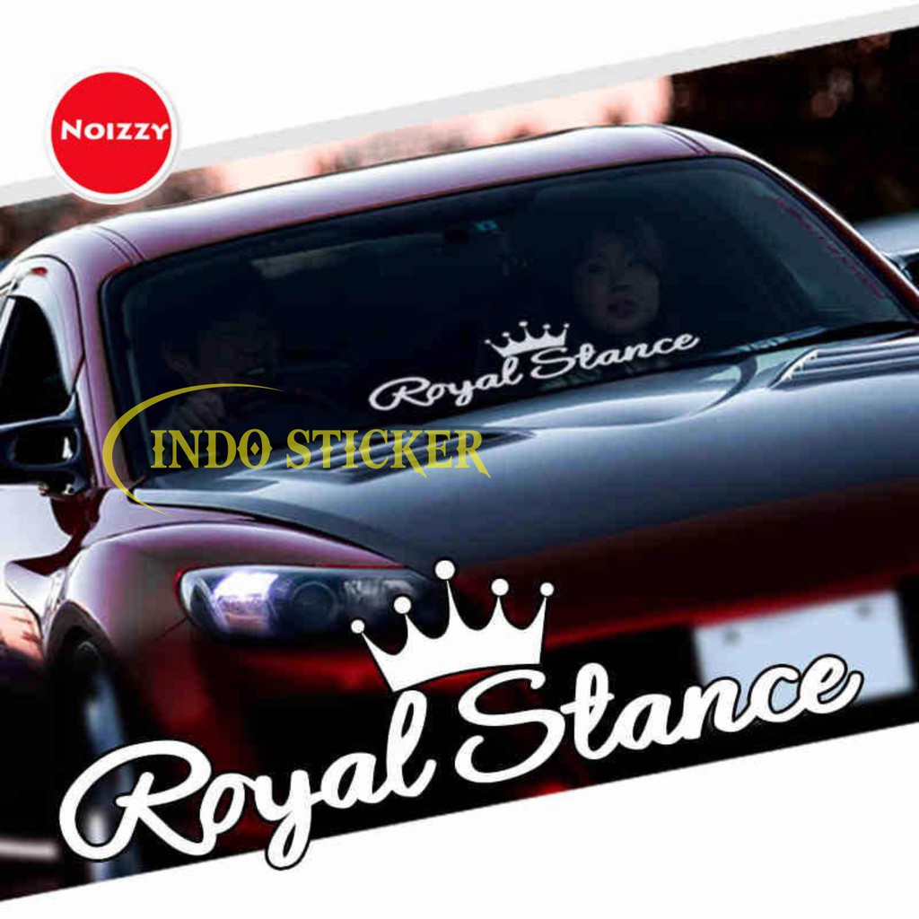 STICKER MOBIL ROYAL STANCE STIKER JDM KACA MOBIL Honda BMW toyota