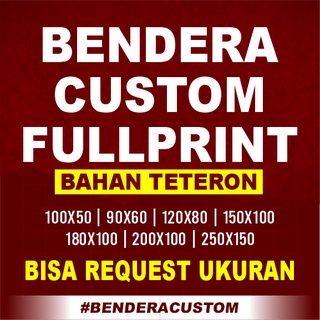 Jual (Harga Murah) Cetak Bendera Custom | Bendera Komunitas | Sablon ...