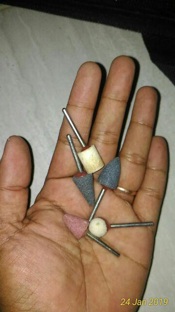 5pcs Mounted Grinding Stone Set / Mata Grinda Batu Mini Grinder Seller