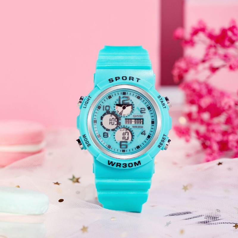 Jam Tangan Wanita A0139 Sports Luminous Digital Watch