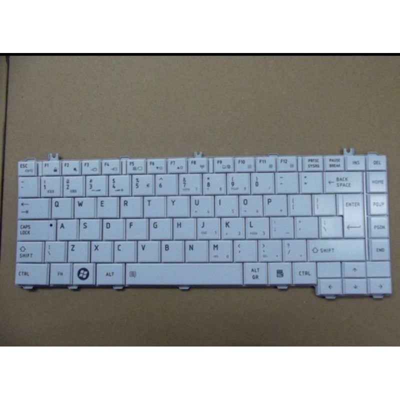 Keyboard original Toshiba C600 C640 L640 L635 L645 L735 L745 - PUTIH