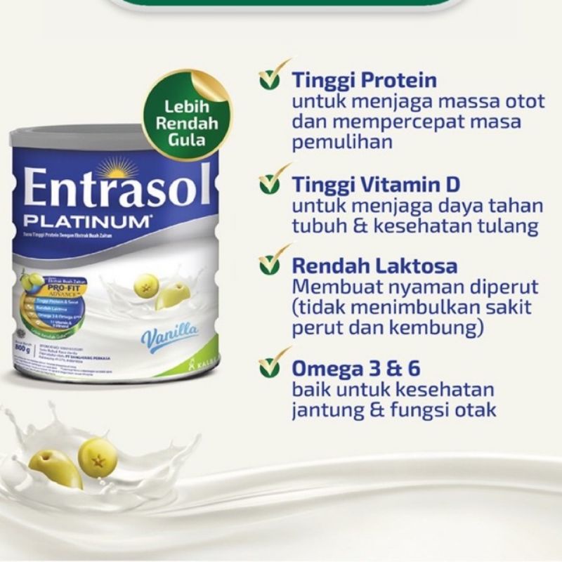 

ENTRASOL PLATINUM VANILA 800gr
