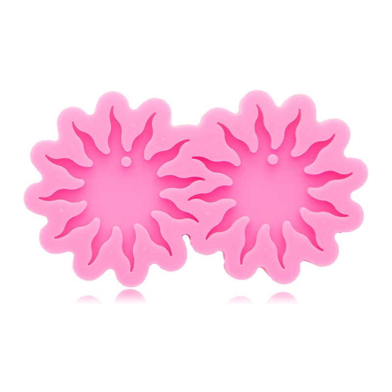 SIY  Sun Flower Ear Studs Epoxy Resin Mold DIY Crafts Neklace Pendant Silicone Mould