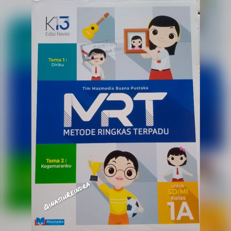 Buku MRT 1A SD/Mi kelas 1 K13 Semester 1