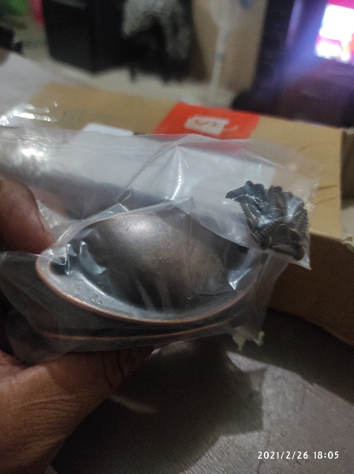 Handle Tarikan Laci Pintu Antik Warna Red Bronze