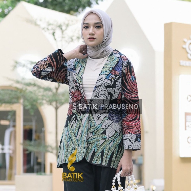 Batik Prabuseno - PATRICIA Blazer Batik Wanita Lengan Panjang