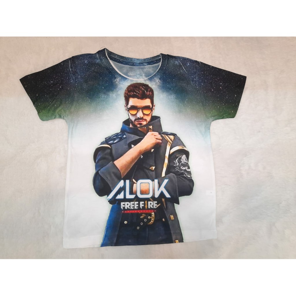 Baju Kaos T-shirt Anak Cowok Lengan Pendek Bergambar Karakter ALOK / Baju Kaos Anak /  Kaos Distro