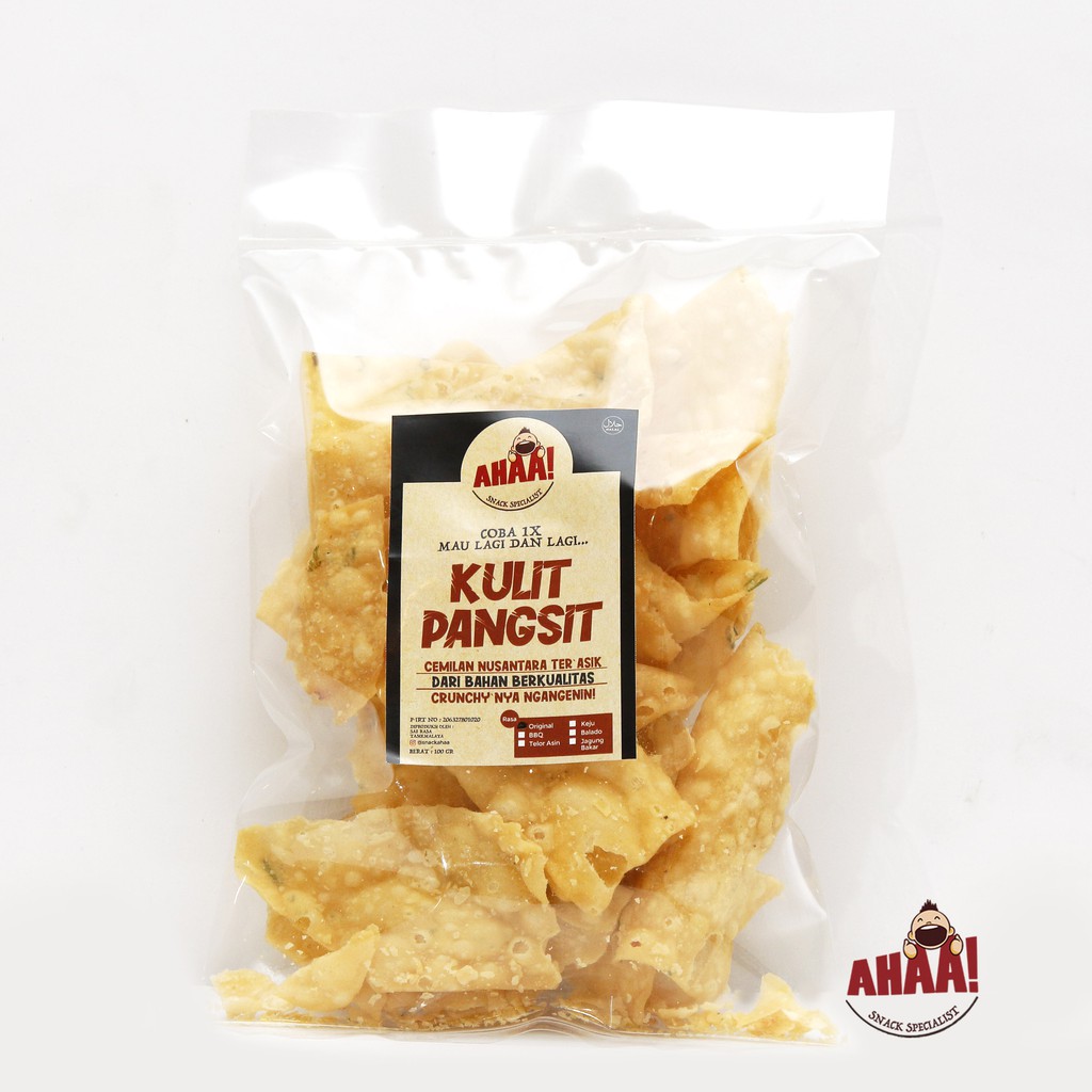 

Snack Ahaa! Kulit Pangsit Goreng Terenak, Renyah, Murah Jamin Nagih