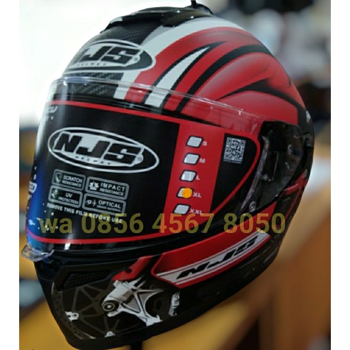 Helm Njs Original Zx1 Helm Balap