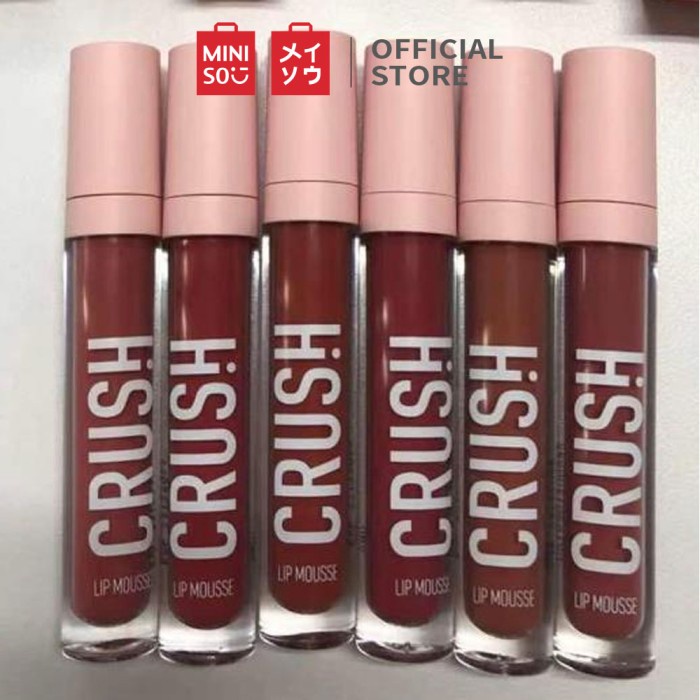 Miniso Lip Mousse Liptint Crush Lip Fluid Lip Tint Lip Gloss - 02 Belle