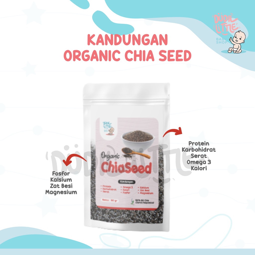 Organic Black Chia Seeds 100gr Chiaseed Chiaseeds Pendukung MPASI