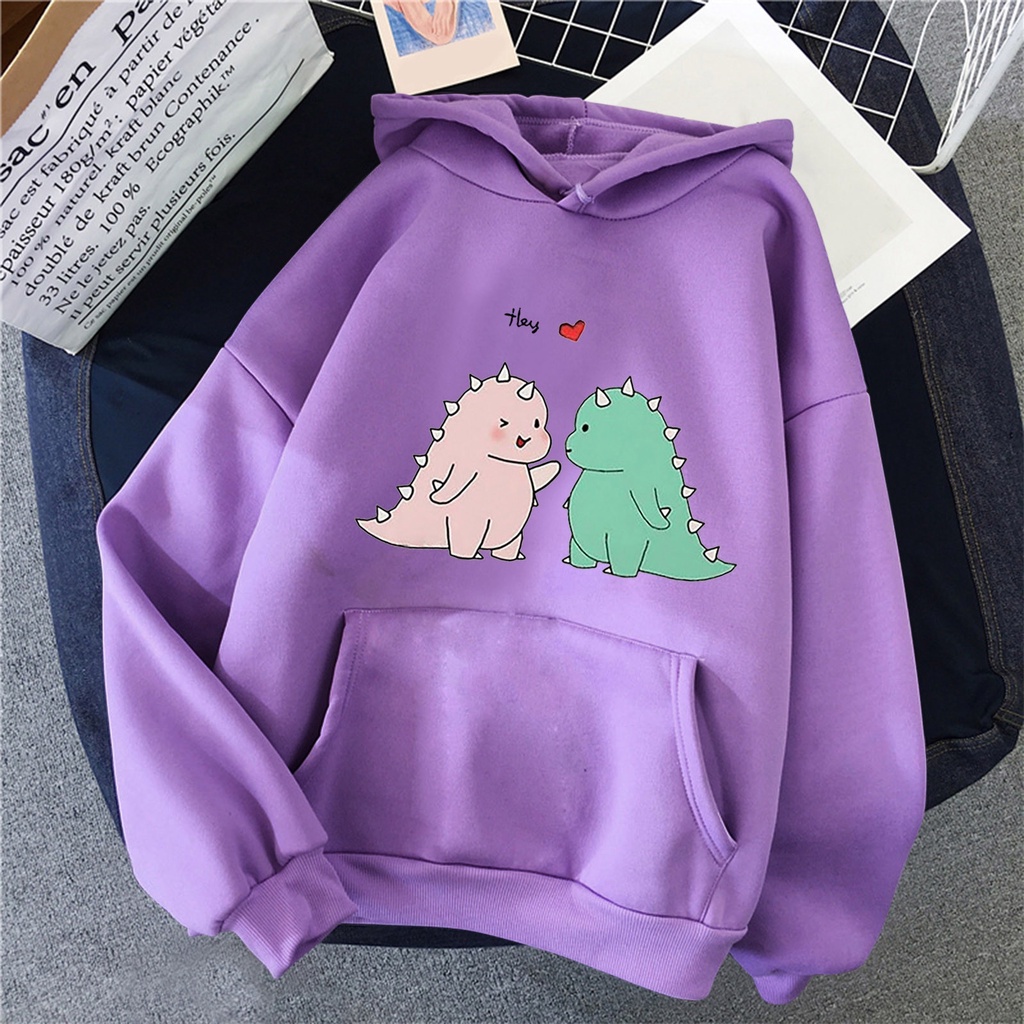 JAKET BIG SIZE / JAKET HOODIE JUMBO / SWEATER FLEECE UKURAN M L XL XXL XXXL XXXXL XXXXXL /Kawaii Dinosaurus