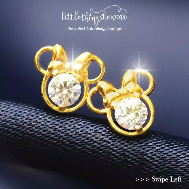 Littlethingshewear - Minnie Swarovski Gold